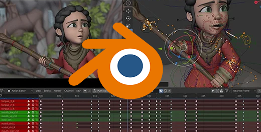 Formation animation Blender