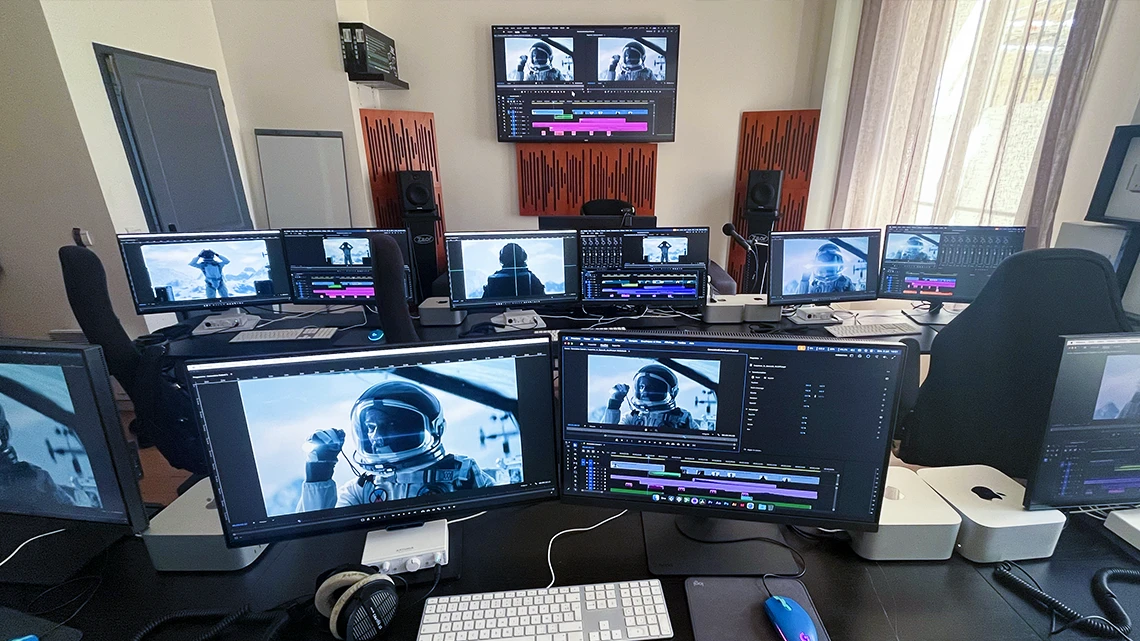 La salle de formation vidéo du 40ème Rugissant