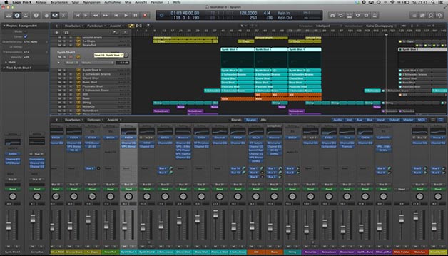 table de mixage logic pro x